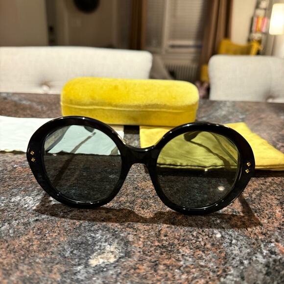 Gucci Round-frame Acetate Sunglasses - Picture 6 of 16